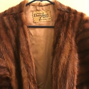 Mink Fur Wrap Shawl Stole Cape